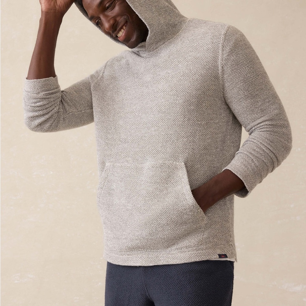 Faherty Whitewater Hoodie - Grey Shell Loop